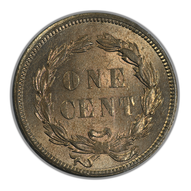 1859 Indian Head Cent 1C PCGS MS62 CAC Reverse