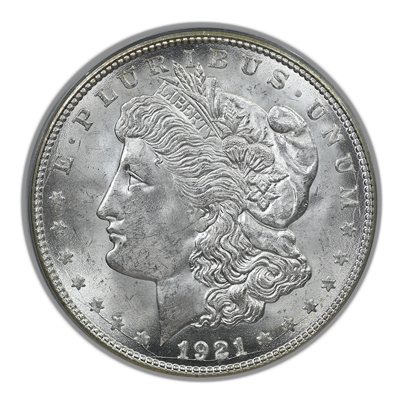 1921-D Morgan Dollar $1 PCGS MS65