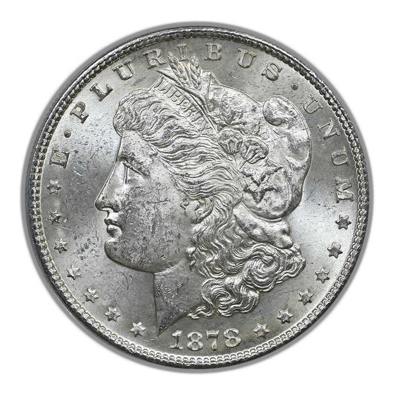 1878-S Morgan Dollar $1 ANACS Brilliant Uncirculated - Legends of The Comstock Lode