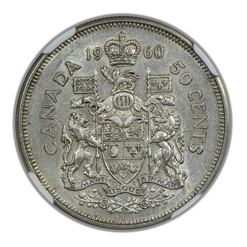 1960 Canada 50C Cents NGC AU58 - Armstrong Collection