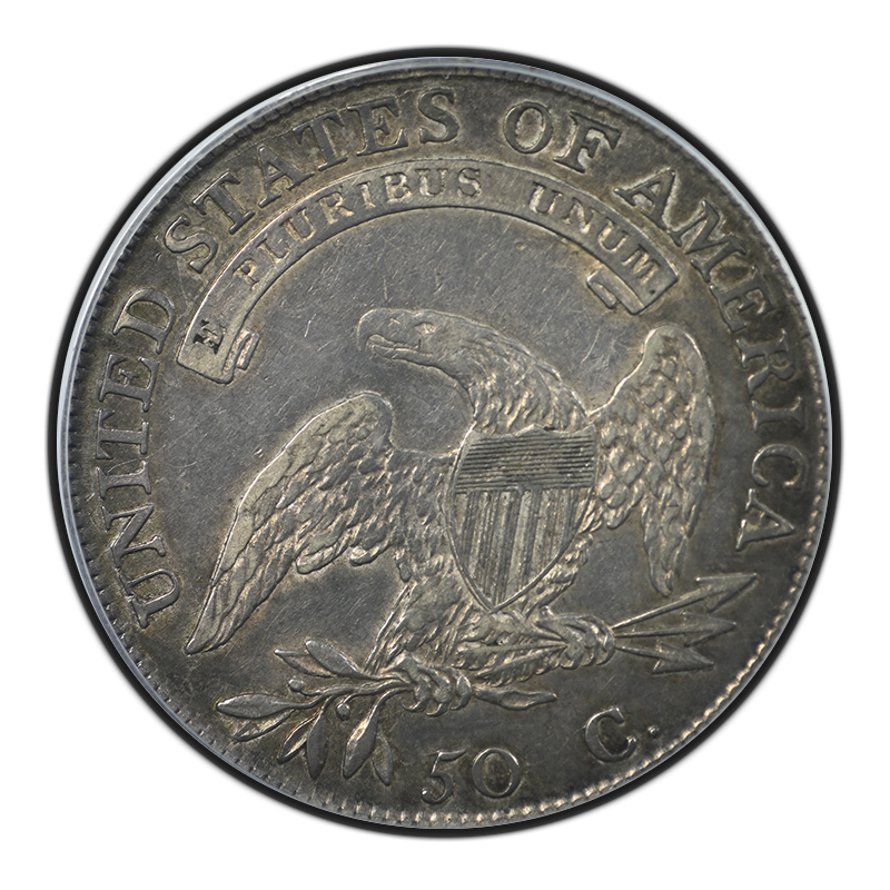 1808/7 Capped Bust Half Dollar 50C PCGS XF40 Reverse