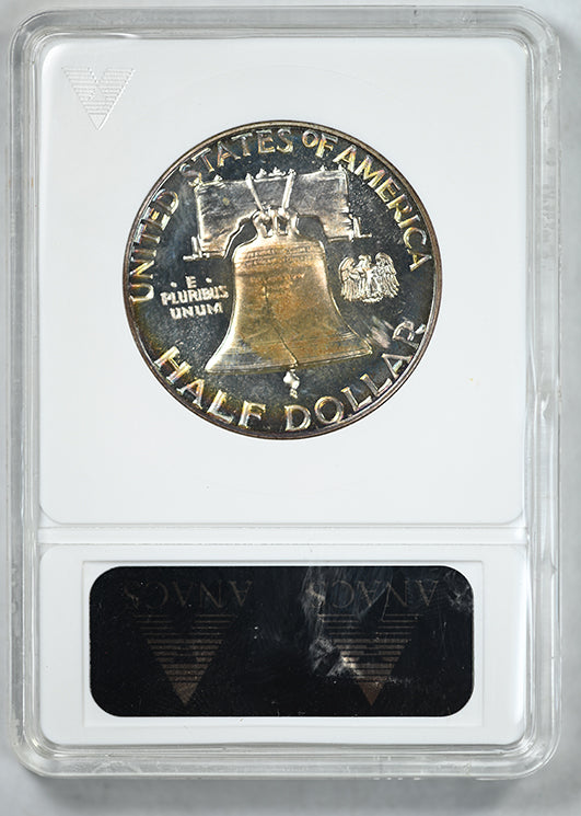 1962 Proof Franklin Half Dollar 50C ANACS Soapbox PF65 - TONED!