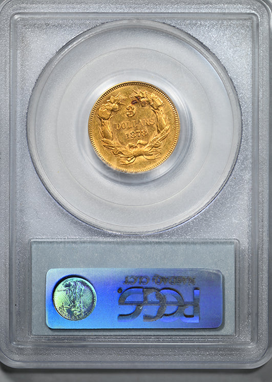 1878 Indian Princess Gold Three Dollar Piece $3 PCGS AU55