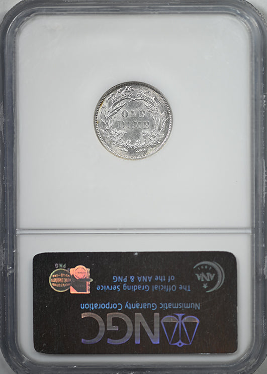 1886 Liberty Seated Dime 10C NGC MS62