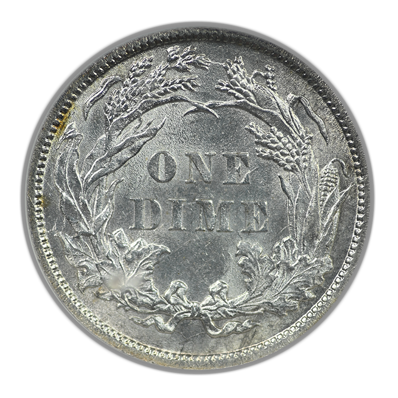1886 Liberty Seated Dime 10C NGC MS62