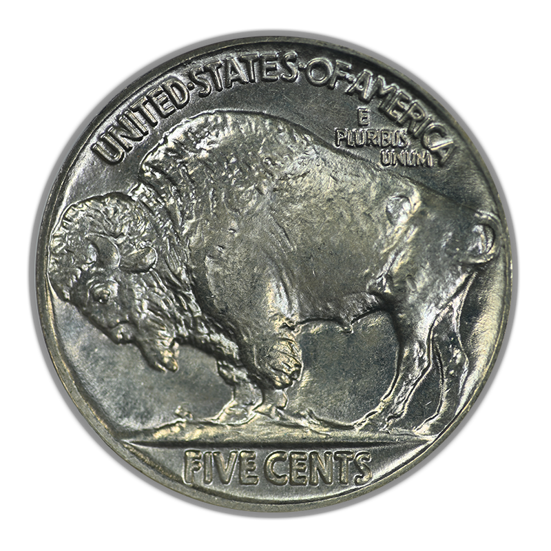 1936 Buffalo Nickel 5C NGC Fatty MS65 Gold CAC