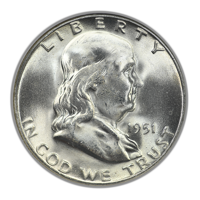 1951-S Franklin Half Dollar 50C NGC MS66