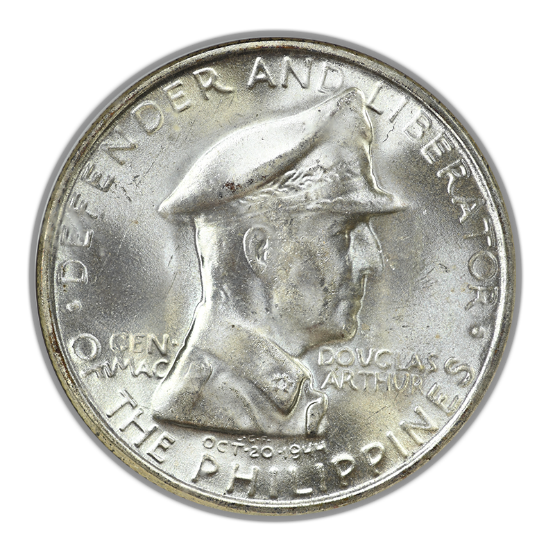 1947-S USA Philippines Peso NGC Fatty MS64 - Douglas MacArthur