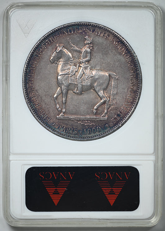 1900 Lafayette Classic Commemorative Dollar $1 ANACS MS62 - TONED!