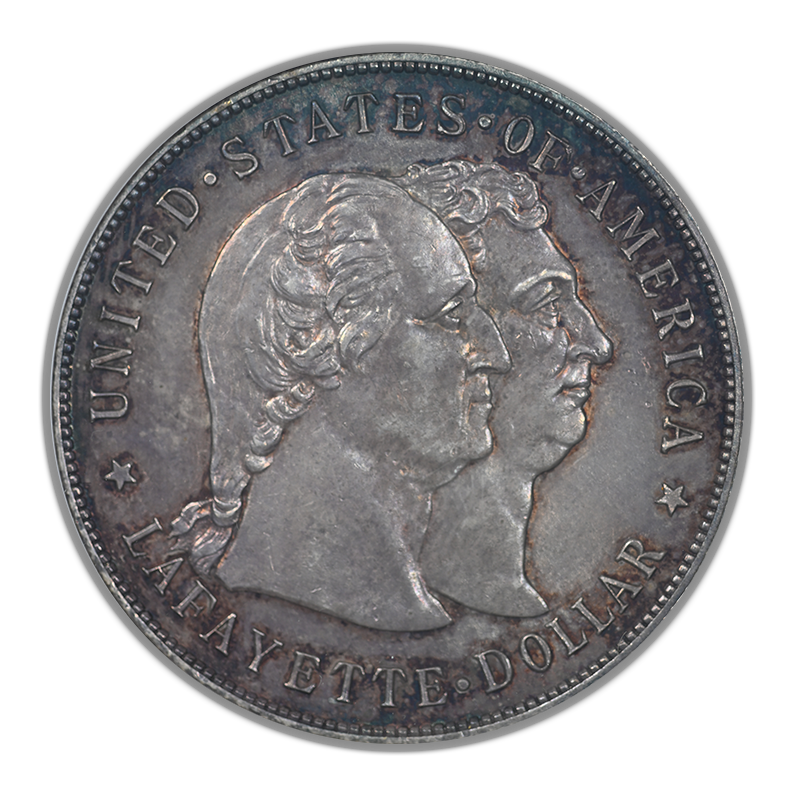 1900 Lafayette Classic Commemorative Dollar $1 ANACS MS62 - TONED!