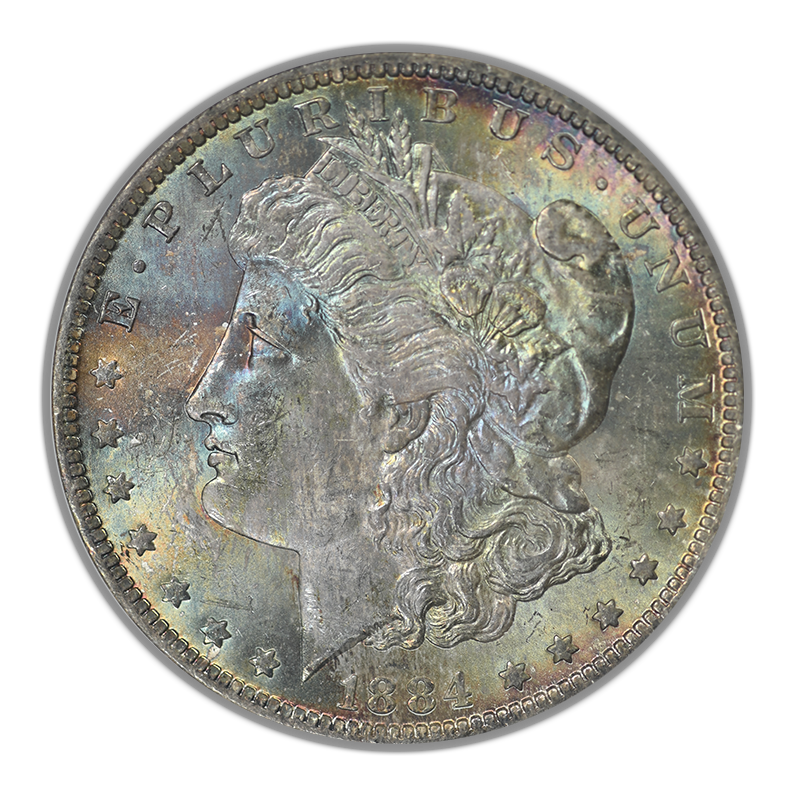 1884-O Morgan Dollar $1 NGC Fatty MS63 - TONED!
