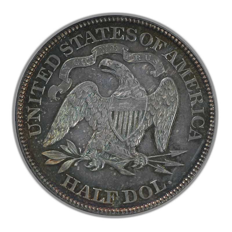 1880 Proof Liberty Seated Half Dollar 50C NGC PF64 - TONED!