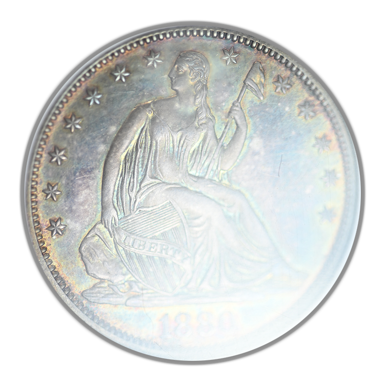 1880 Proof Liberty Seated Half Dollar 50C NGC PF64 - TONED!