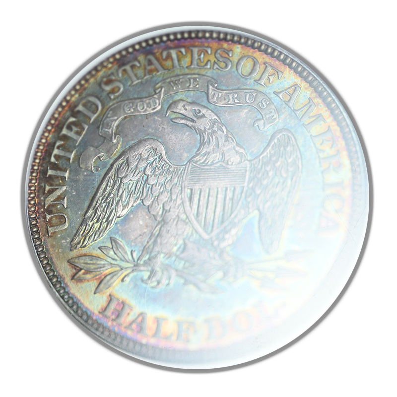 1880 Proof Liberty Seated Half Dollar 50C NGC PF64 - TONED!