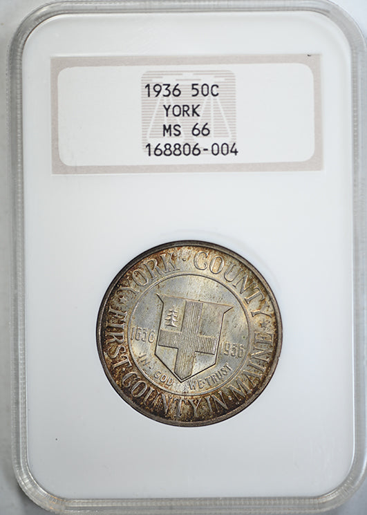 1936 York Classic Commemorative Half Dollar 50C NGC Fatty Holder