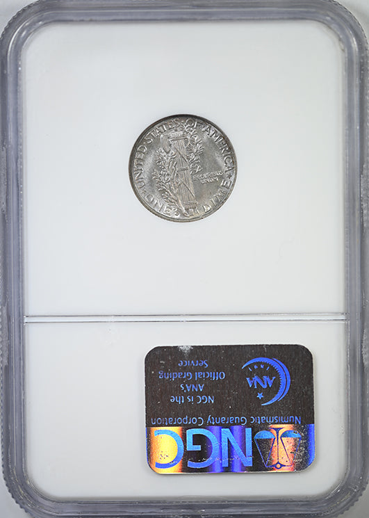 1937-D Mercury Dime 10C NGC MS66FB - Full Bands