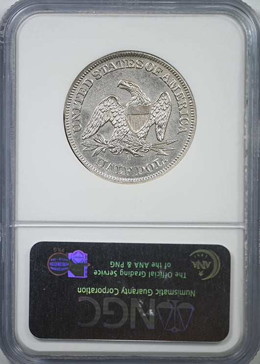 1860-O Liberty Seated Half Dollar 50C NGC Shipwreck Effect United States Issue - SS Republic