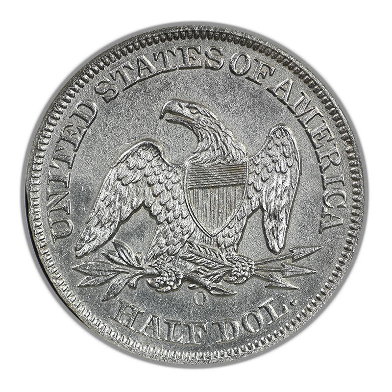 1860-O Liberty Seated Half Dollar 50C NGC Shipwreck Effect United States Issue - SS Republic