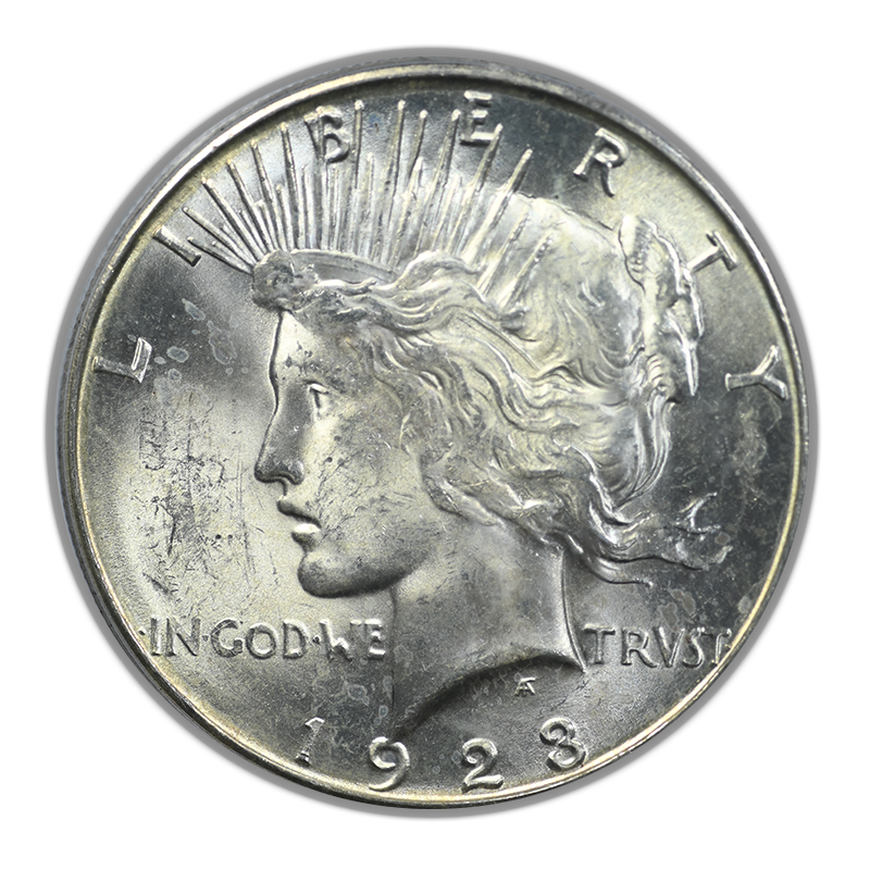 1923-S Peace Dollar $1 PCGS MS63+ Obverse