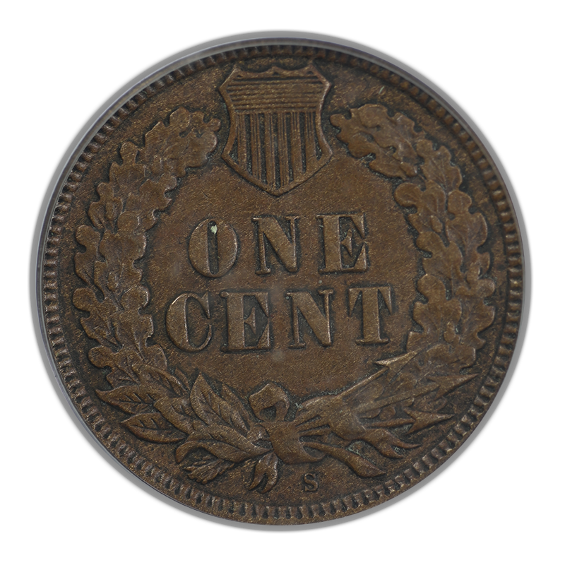 1909-S Indian Head Cent 1C PCGS XF45 Reverse