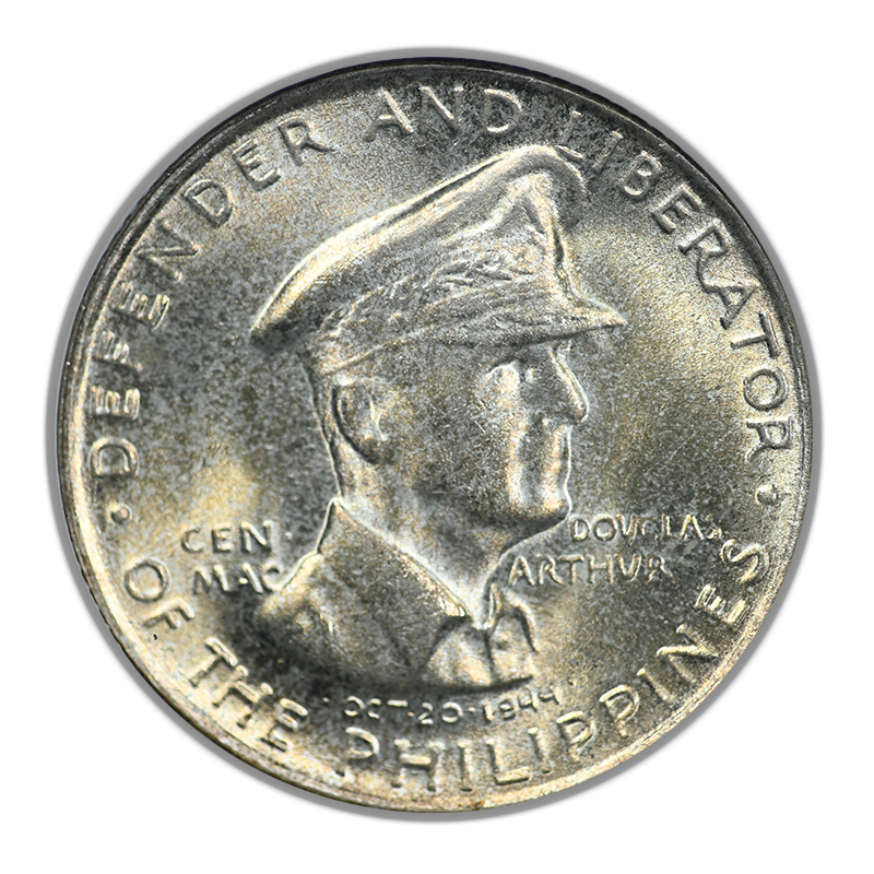 1947-S Philippines 50C Centavos NGC MS66 - Douglas MacArthur