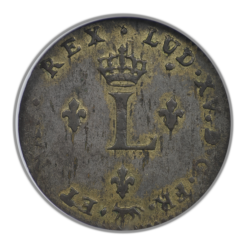 1739A 1SM French Colonies NGC AU58 - Ford Collection Reverse