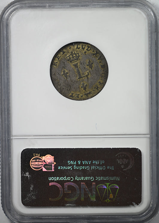 1739A 1SM French Colonies NGC AU58 - Ford Collection Reverse Slab