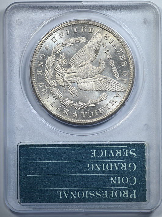 1883-CC Morgan Dollar $1 PCGS Rattler MS63PL - Proof Like Reverse Slab