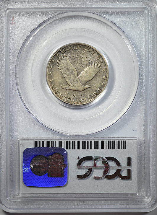 1921 Standing Liberty Quarter 25C PCGS AU55 Reverse Slab