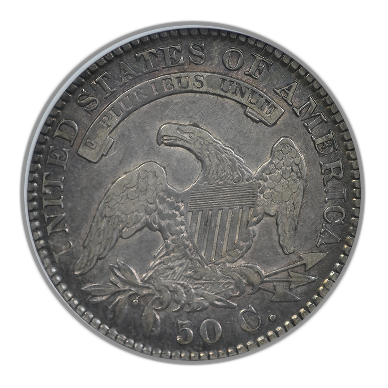1829 Capped Bust Half Dollar 50C NGC VF30 - Small Letters O-108A Reverse