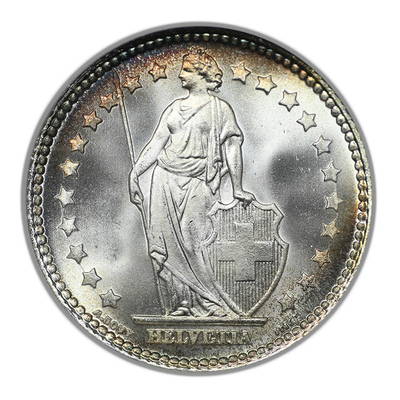1920 Switzerland Swiss 1F Franc NGC Fatty MS67