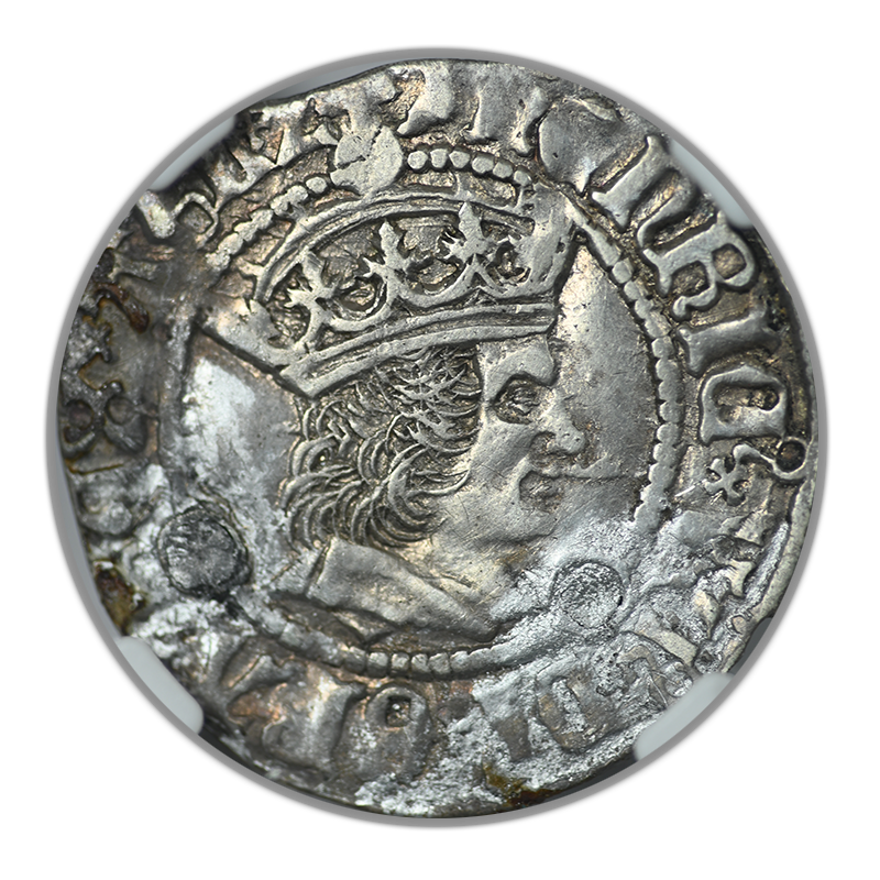 (1504-09) England 2P Pence NGC XF Details - York S-2262 Henry VII w/ Archbishop Bainbridge