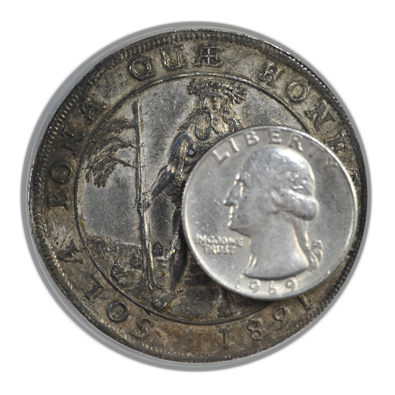 1681 RB German States Brunswick Luneburg Calenberg Wildman Taler Germany Thaler DAV-6592 NGC AU Details