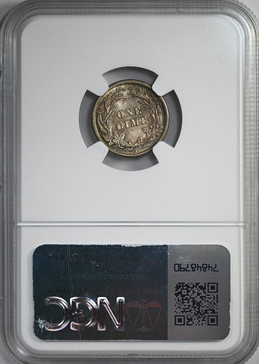 1912-D Barber Dime 10C NGC MS65