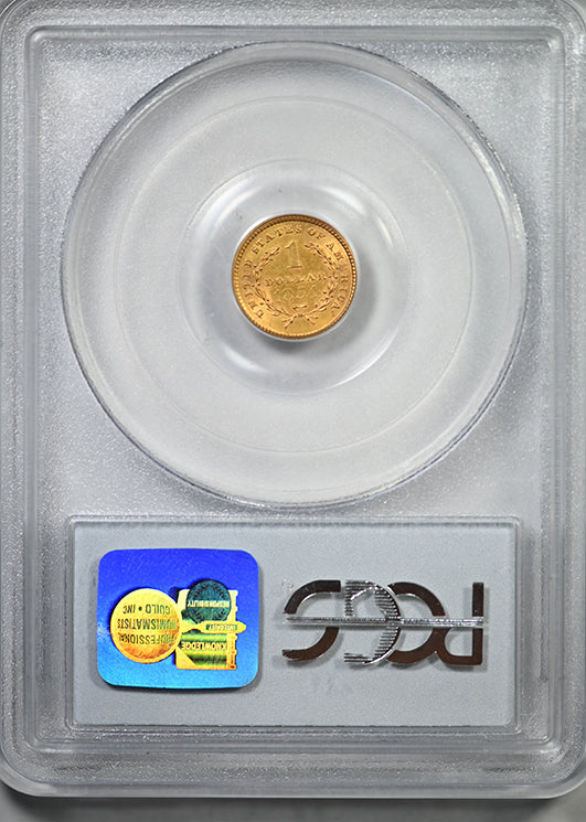 1854 Type 1 Liberty Head Gold Dollar G$1 PCGS MS62