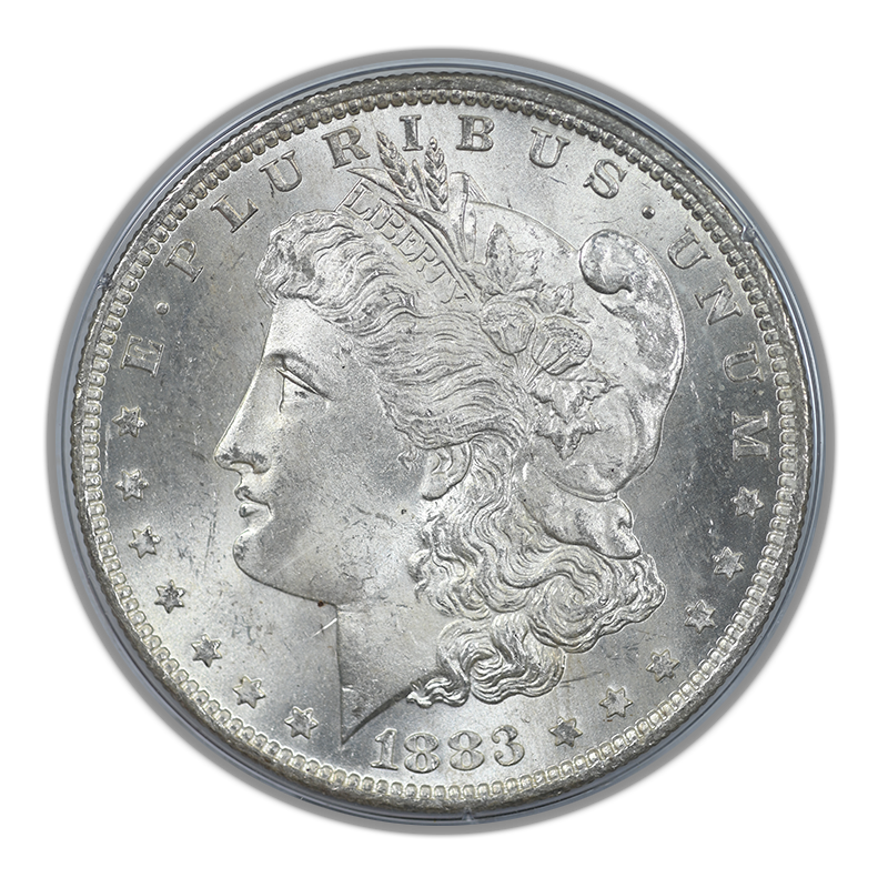 1883-O Morgan Dollar $1 PCGS Rattler MS62 CAC