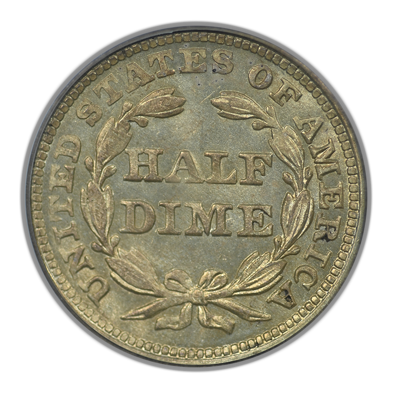 1859 Liberty Seated Half Dime H10C PCGS MS64