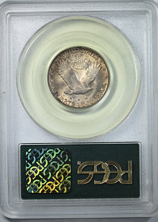 1926-D Standing Liberty Quarter 25C PCGS MS63 OGH Reverse Slab
