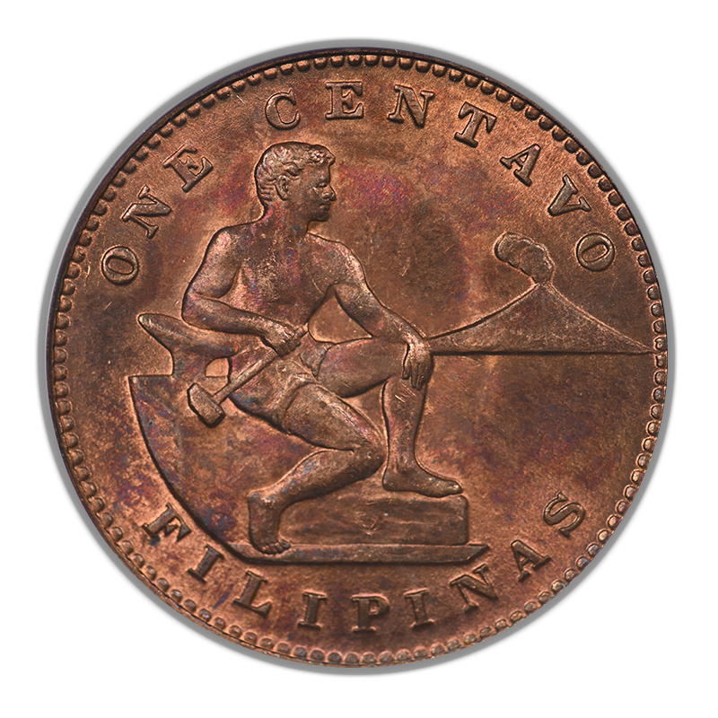 1944-S USA Philippines 1C Centavo NGC MS64RB