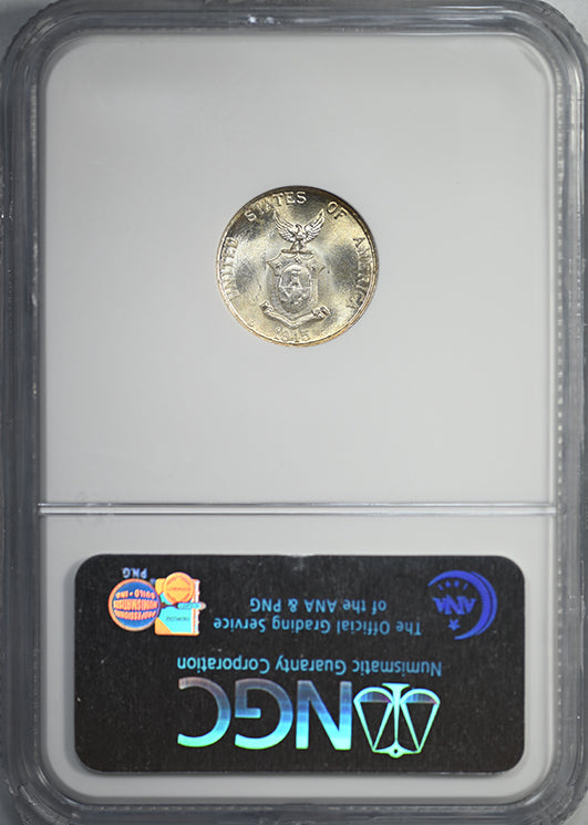 1945-D USA Philippines 10C Centavos NGC MS65