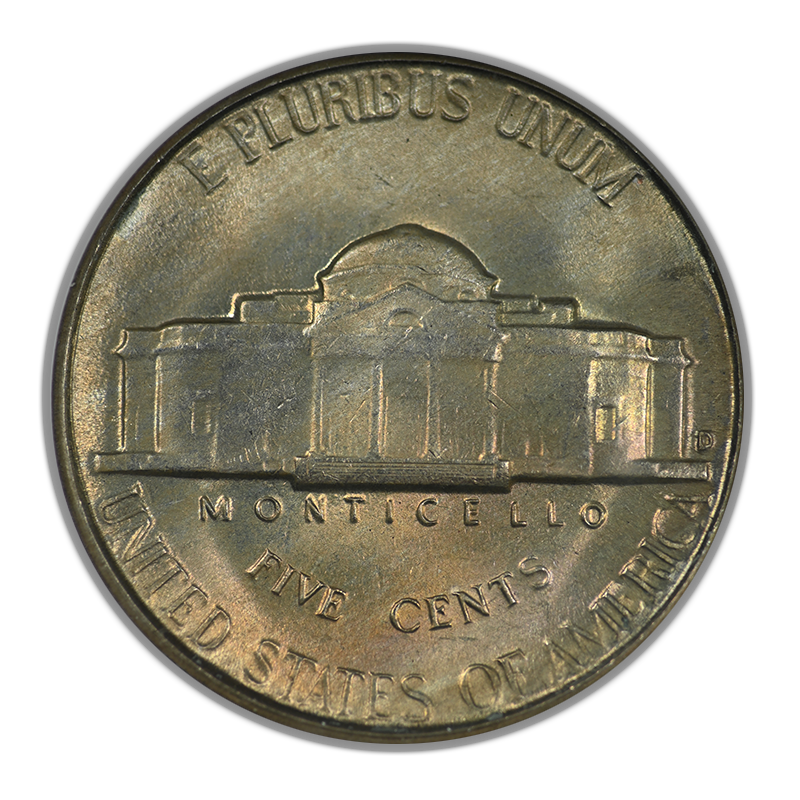 1950-D Jefferson Nickel 5C NGC Fatty MS66