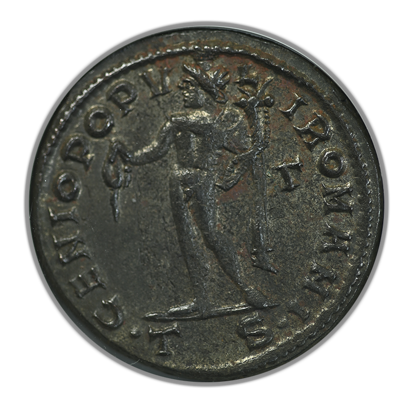 AD 305-311 Roman Empire Galerius AE Follis ANACS Soapbox AU50 Reverse