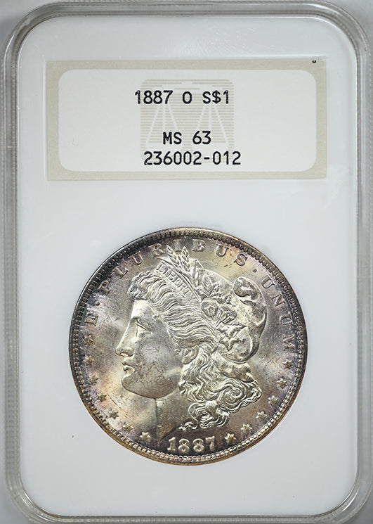 1887-O Morgan Dollar $1 NGC Fatty MS63