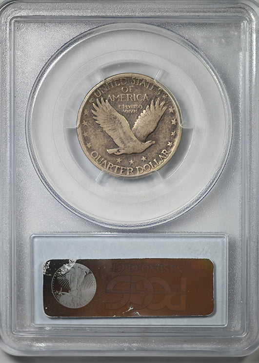 1927-S Standing Liberty Quarter 25C PCGS F12
