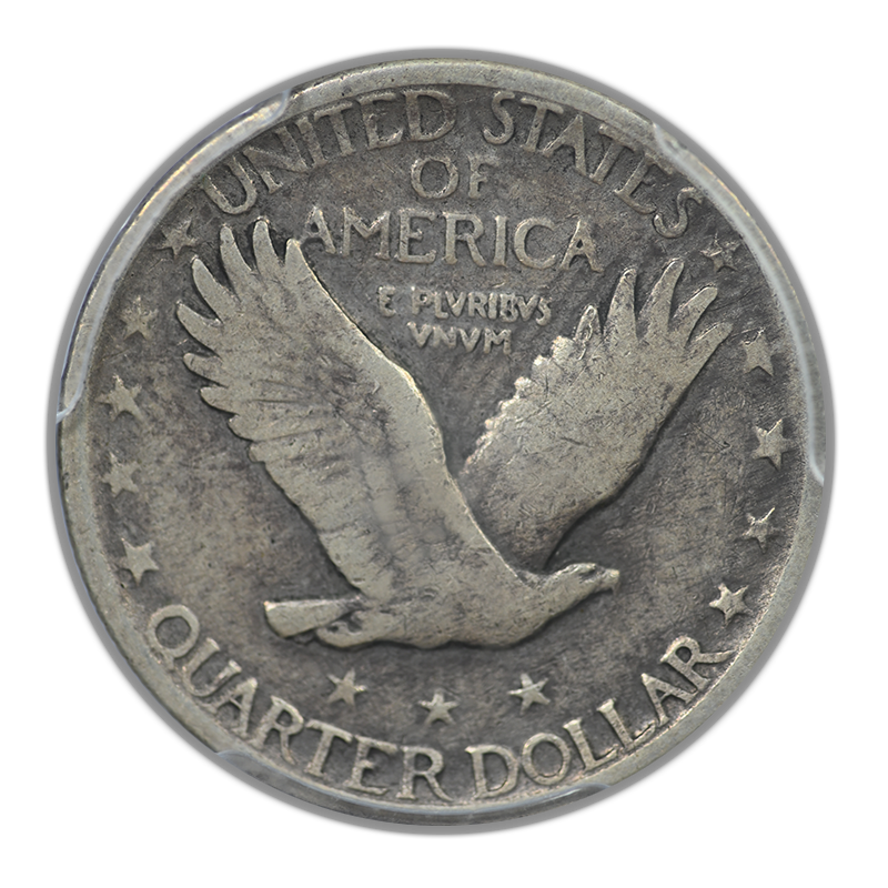 1927-S Standing Liberty Quarter 25C PCGS F12
