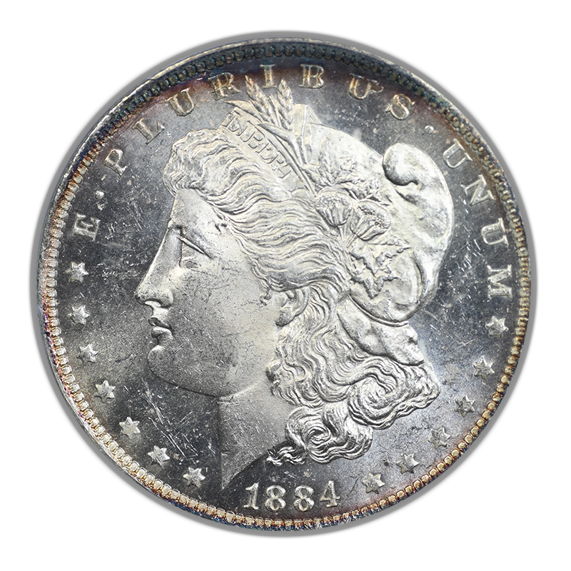 1884-O Morgan Dollar $1 PCGS MS62PL CAC Obverse