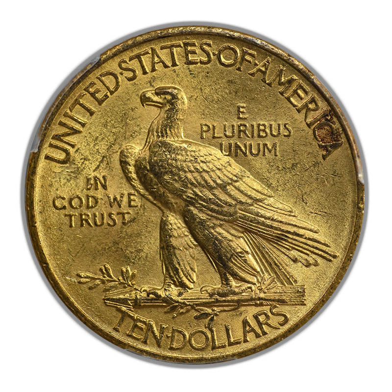 1908 Indian Head Gold Eagle $10 PCGS MS63 - Motto
