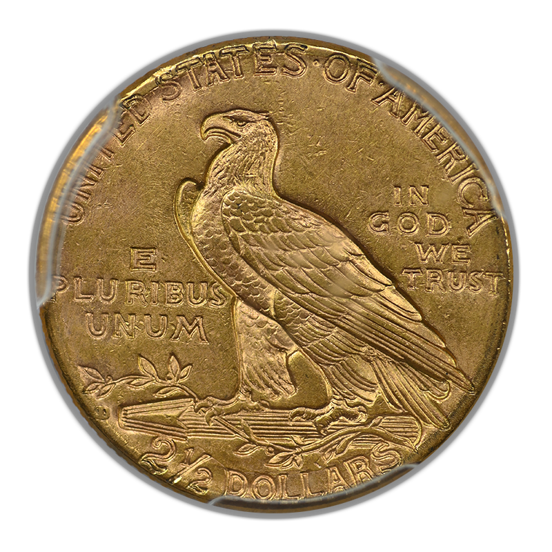 1925-D Indian Head Gold Quarter Eagle $2.50 PCGS MS63 CAC