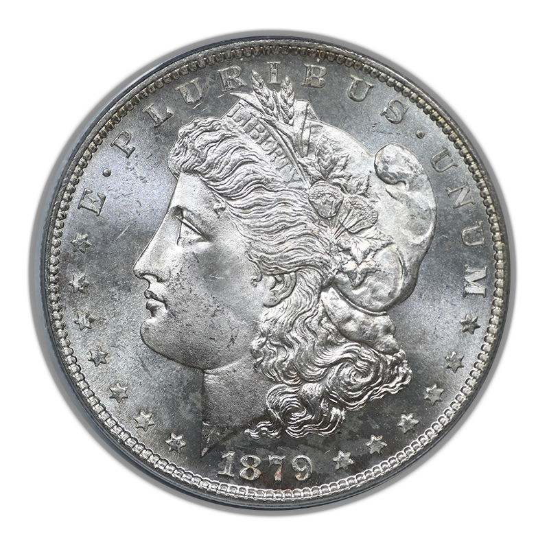 1879-S Morgan Dollar $1 PCGS MS66 CAC OGH - REVERSE TONED!