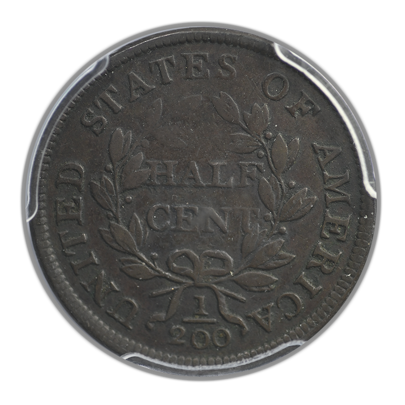 1803 Draped Bust Half Cent 1/2C PCGS VF25